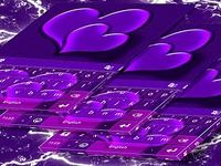 Purple Hearts pour GO Keyboard Purple Hearts pour GO Keyboard
