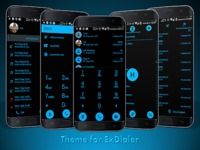 Dialer theme Flat Black Blue Dialer theme Flat Black Blue