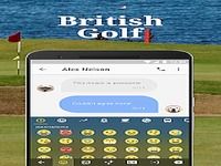 Golf britannique emoji clavier Thème pour l'Open Golf britannique emoji clavier Thème pour l'Open