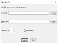 WordWrapFile WordWrapFile
