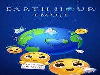 Sticker for Earth Hour Sticker for Earth Hour