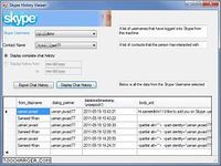 Skype History Viewer Skype History Viewer