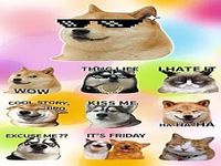 (FREE)GO SMS DOGE MEME STICKER (FREE)GO SMS DOGE MEME STICKER