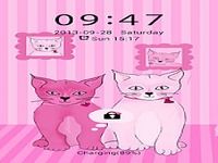 Pink Kitties - GO Locker Theme Pink Kitties - GO Locker Theme