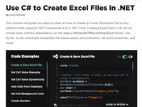 C# Create Excel File Tutorial C# Create Excel File Tutorial