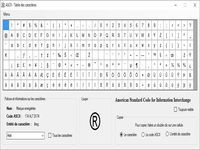 ASCII Table des caractères ASCII Table des caractères