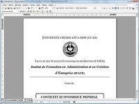 Contexte Economique mondial cours MSG1 IFACE Contexte Economique mondial cours MSG1 IFACE
