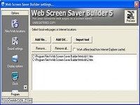 Web Screen Saver Builder Web Screen Saver Builder
