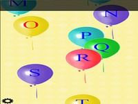Apprendre l'alphabet anglais. Boules popping Apprendre l'alphabet anglais. Boules popping
