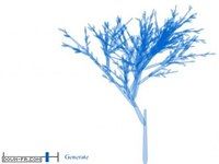 Blue Fractal Tree Blue Fractal Tree