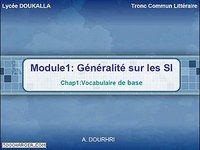 Vocabulaire de base de l'informatique Vocabulaire de base de l'informatique