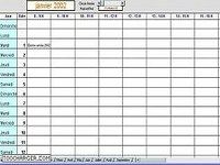 Planning horaire pour assistante maternelle  Toucharger.com