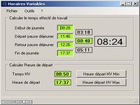 Horaires Variables Horaires Variables