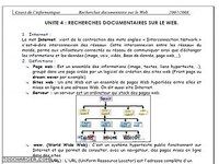 Recherches documentaire sur le Web Recherches documentaire sur le Web