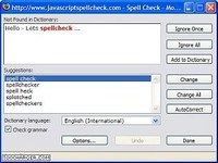 JavaScript Spell Check JavaScript Spell Check