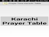 Prayer Time Karachi Table Prayer Time Karachi Table