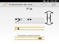 Positions du trombone Positions du trombone