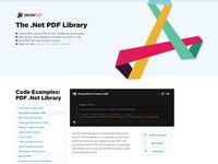 The .Net PDF Library The .Net PDF Library