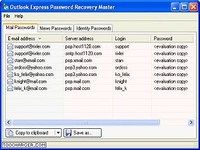 Outlook Express Password Revealer Outlook Express Password Revealer