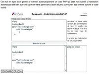 IndentateurAutoPhP IndentateurAutoPhP