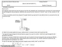 Devoir et correction bac S informatique Devoir et correction bac S informatique