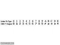 MICR CMC-7 MICR CMC-7