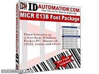 IDAutomation MICR E13B Font Advantage IDAutomation MICR E13B Font Advantage