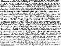 Script/Calligraphy Fonts Script/Calligraphy Fonts