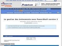La gestion des événements sous PowerShell version 2 La gestion des événements sous PowerShell version 2