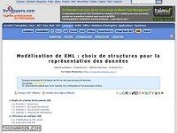Modélisation de XML : choix de structures  Modélisation de XML : choix de structures