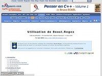 Utilisation de Boost.Regex Utilisation de Boost.Regex