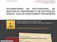 Automatisme de facturation et de gestion des stocks Automatisme de facturation et de gestion des stocks