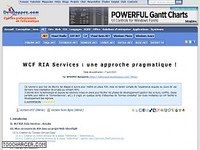 WCF RIA Services : une approche pragmatique WCF RIA Services : une approche pragmatique