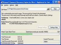 Password Recovery Engine for Word Password Recovery Engine for Word