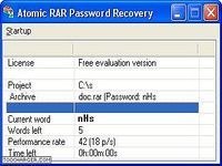 Atomic RAR Password Recovery Atomic RAR Password Recovery