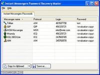 Instant Messengers Password Recovery Master Instant Messengers Password Recovery Master