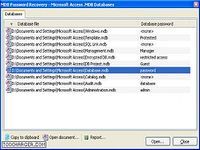 MDB Password Recovery MDB Password Recovery
