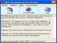 Mot de passe perdu Access Mot de passe perdu Access