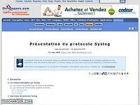 Présentation du protocole Syslog Présentation du protocole Syslog