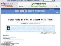 Découverte de l'API Microsoft Native Wifi Découverte de l'API Microsoft Native Wifi