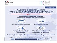 Affiche alerte coronavirus Affiche alerte coronavirus