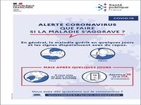 Affiche Coronavirus - Que faire en cas de symptômes graves ? Affiche Coronavirus - Que faire en cas de symptômes graves ?
