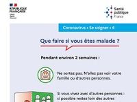Affiche coronavirus - Que faire si on est malade ? Affiche coronavirus - Que faire si on est malade ?