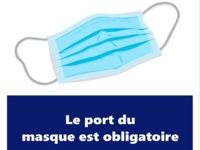 Masque obligatoire affiche Masque obligatoire affiche