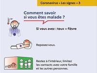 Affiche Coronavirus - Savoir si on est malade  Affiche Coronavirus - Savoir si on est malade