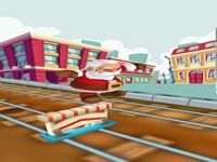 Santa Claus Gold Run for Christmas Gifts Santa Claus Gold Run for Christmas Gifts