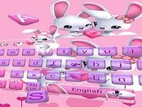 Lapin mignon clavier amour lapin Thème love rabbit Lapin mignon clavier amour lapin Thème love rabbit
