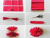 Fleurs de papier de bricolage Fleurs de papier de bricolage