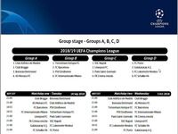 Calendrier Officiel de la Ligue des Champions 2018-2019 Calendrier Officiel de la Ligue des Champions 2018-2019