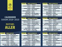 Calendrier officiel Ligue 1 2018-2019  Calendrier officiel Ligue 1 2018-2019